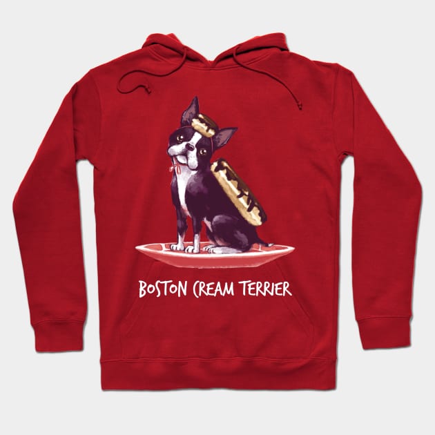 Boston Cream Terrier Hoodie by mcbenik